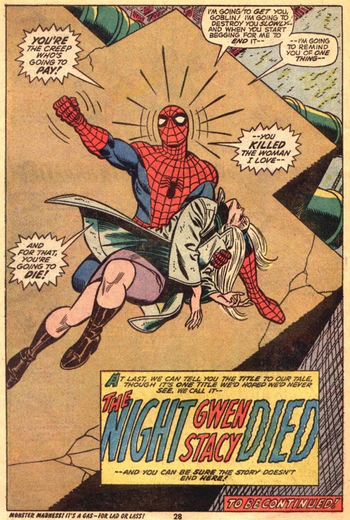 Amazing Spider-Man 121 The Night Gwen Stacy Died