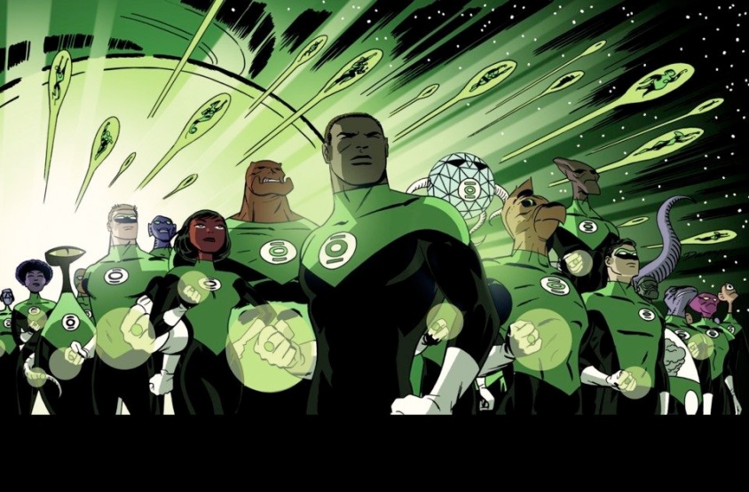 Green Lantern Corps #37 widescreen variant by Darwyn Cooke
