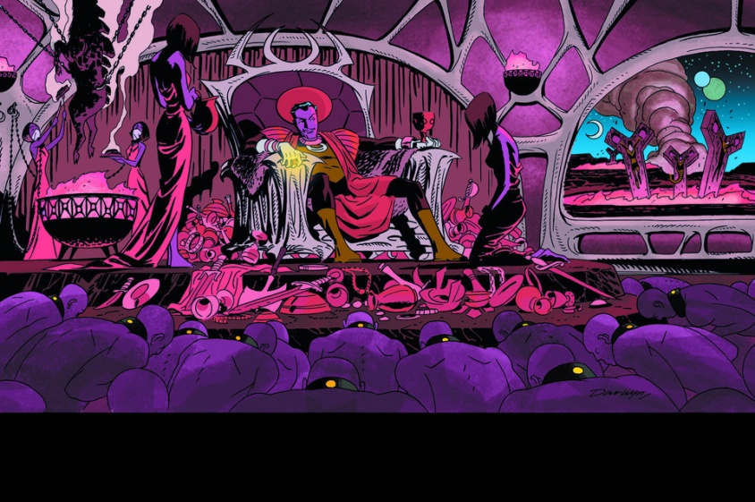 Sinestro #8 widescreen variant by Darwyn Cooke