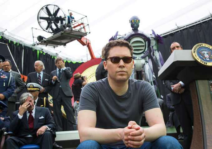 bryan-singer on the set of x men days of future past